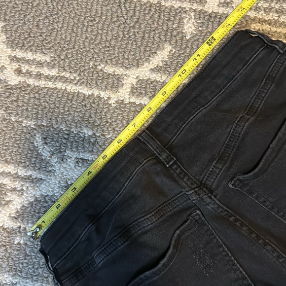 Free People Skinny Jeans Distressed Black Size W28 - Picture 10 of 12